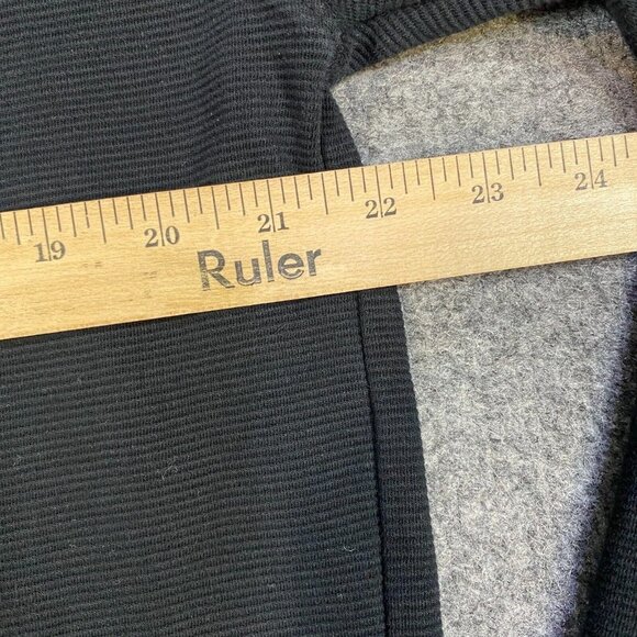 Carbon 2 Cobalt Sweater M Black Solid 1/4 Pullover Cotton Sleeve Pocket - Picture 5 of 12